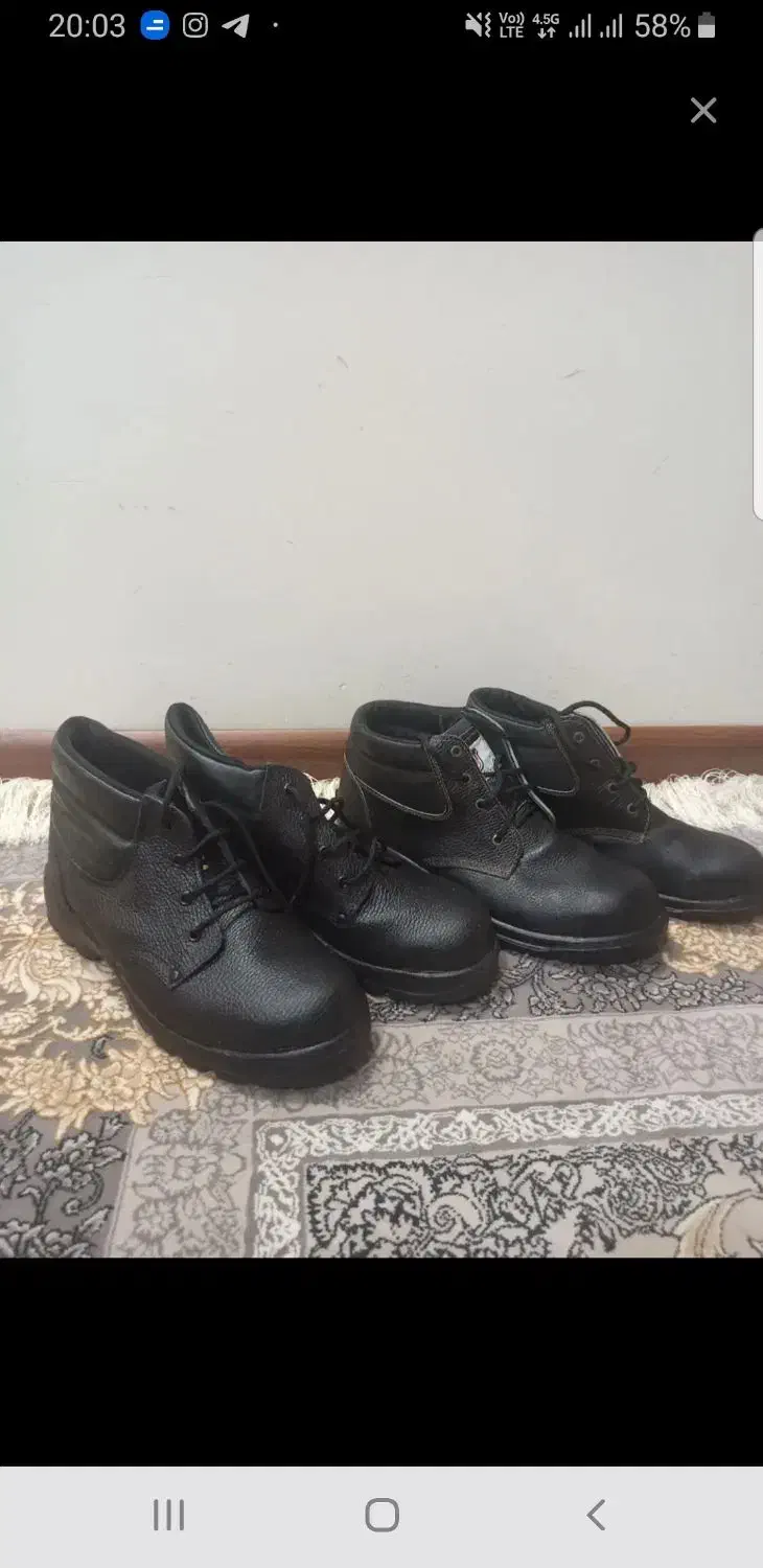 کفش ایمنی|کیف، کفش، کمربند|لنجان, |دیوار