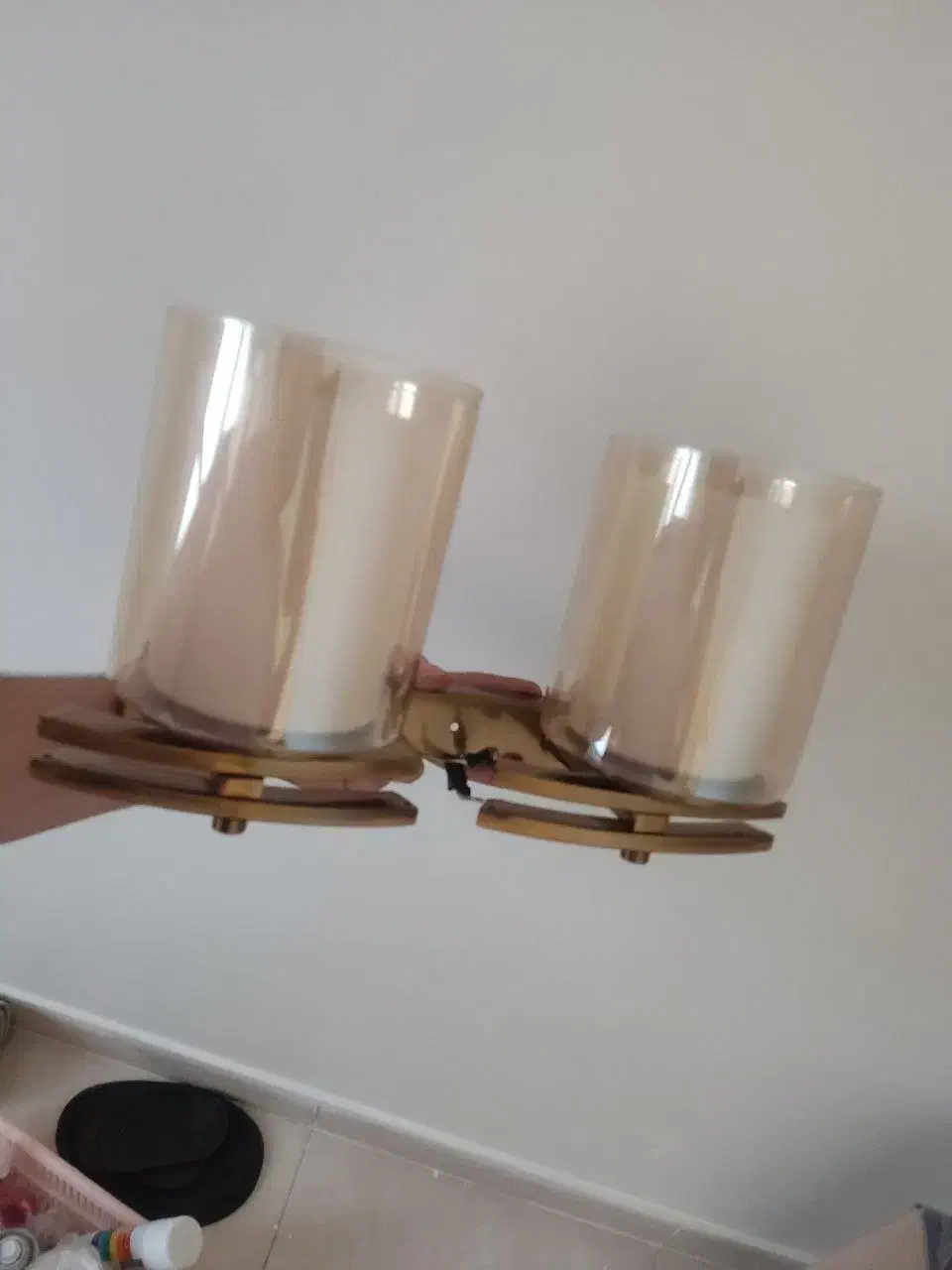 دو عدد دیوار کوب مدرن (2 شاخه و تک شاخه)|لوستر و چراغ آویز|تهران, افسریه جنوبی|دیوار