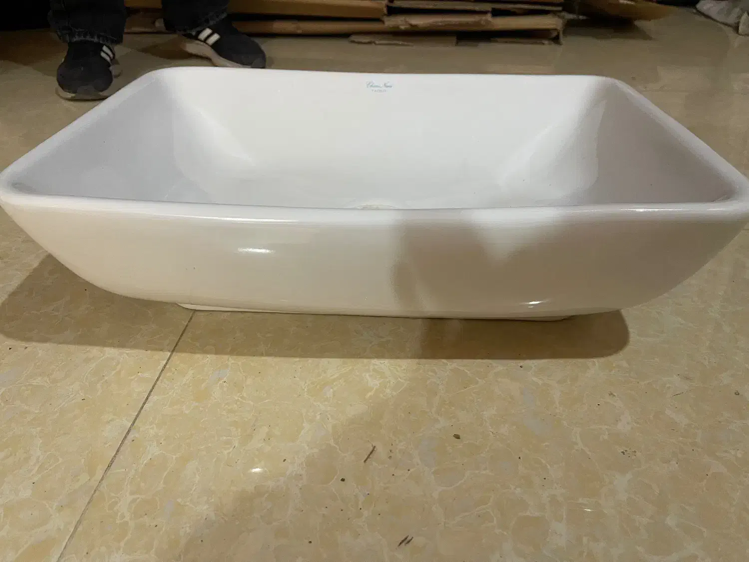 روشویی کاسه ای سرامیکی در حد نو|لوازم سرویس بهداشتی|اصفهان, ارغوانیه|دیوار