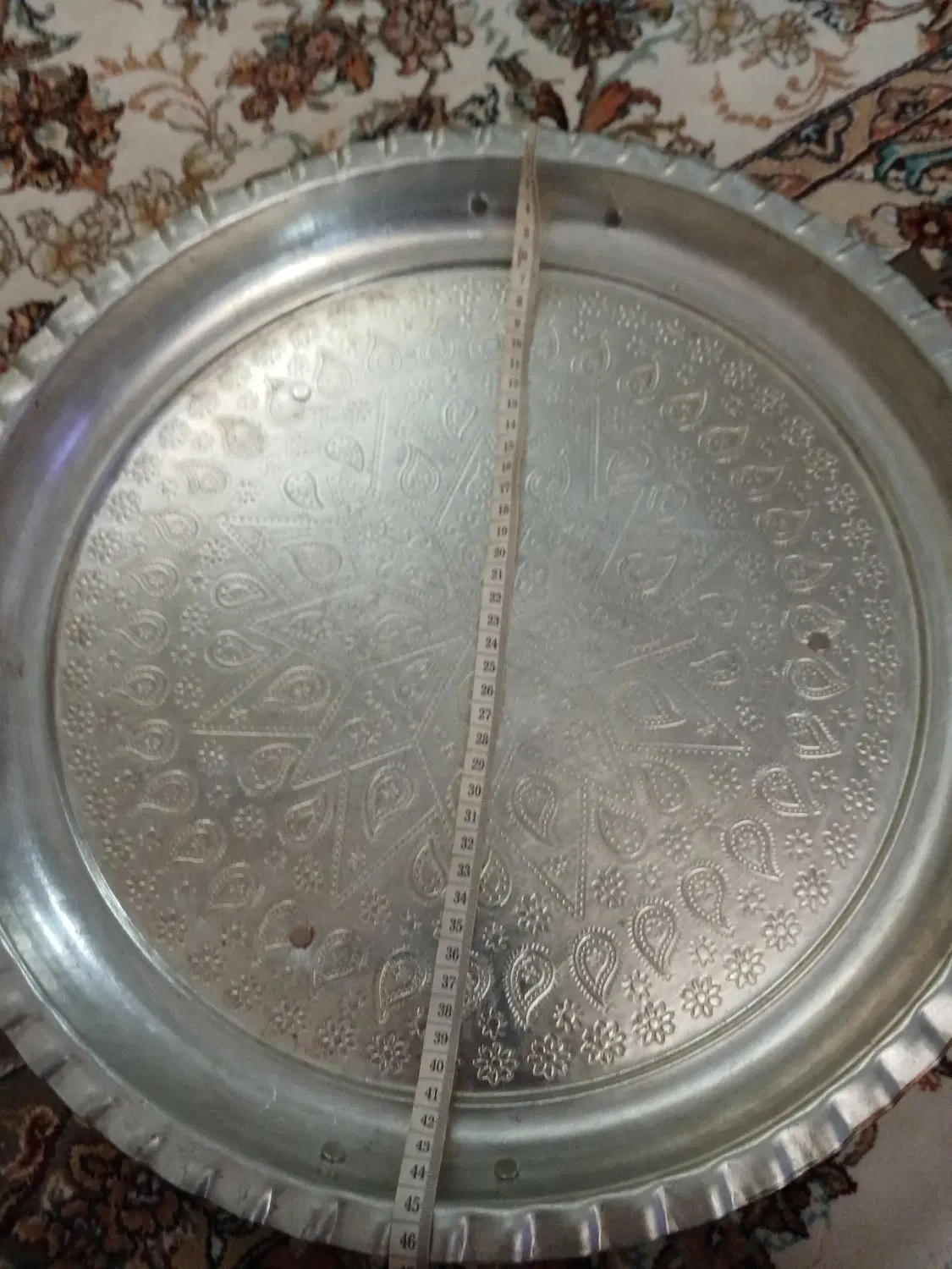 پیاله و دیس بزرگ مسی|ظروف سرو و پذیرایی|تبریز, |دیوار