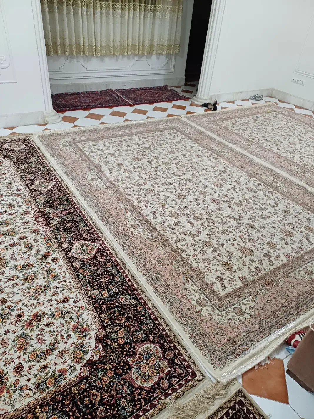 چهار عدد فرش ۶متری|فرش|سنندج, |دیوار