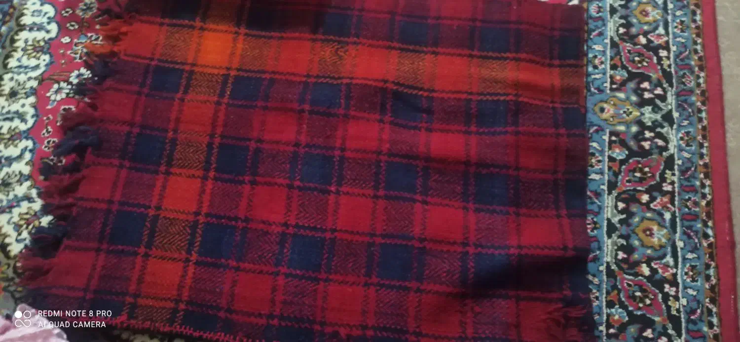 موج دست بافت قدیمی|گلیم، جاجیم، گبه|مسجد سلیمان, |دیوار