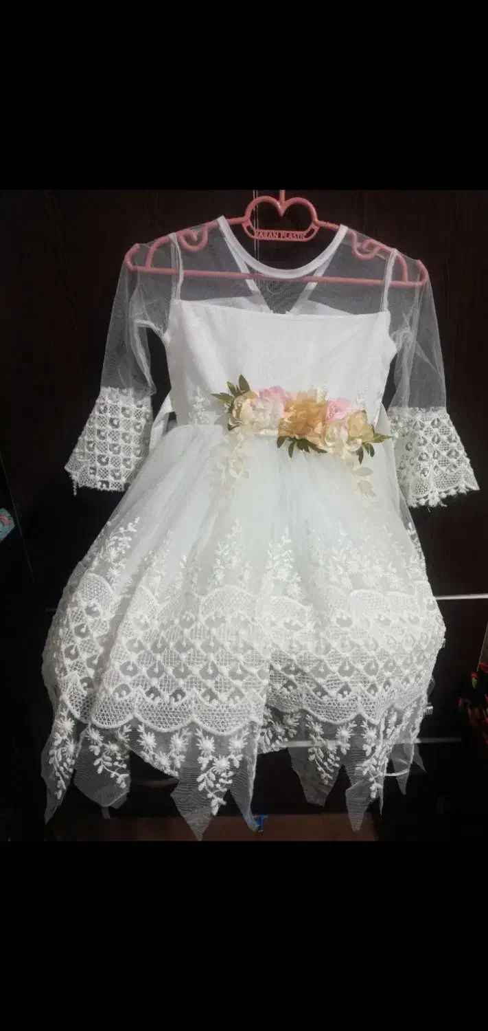 پیراهن مجلسی دخترانه با کفش مجلسی|کفش و لباس بچه|خرمآباد, |دیوار