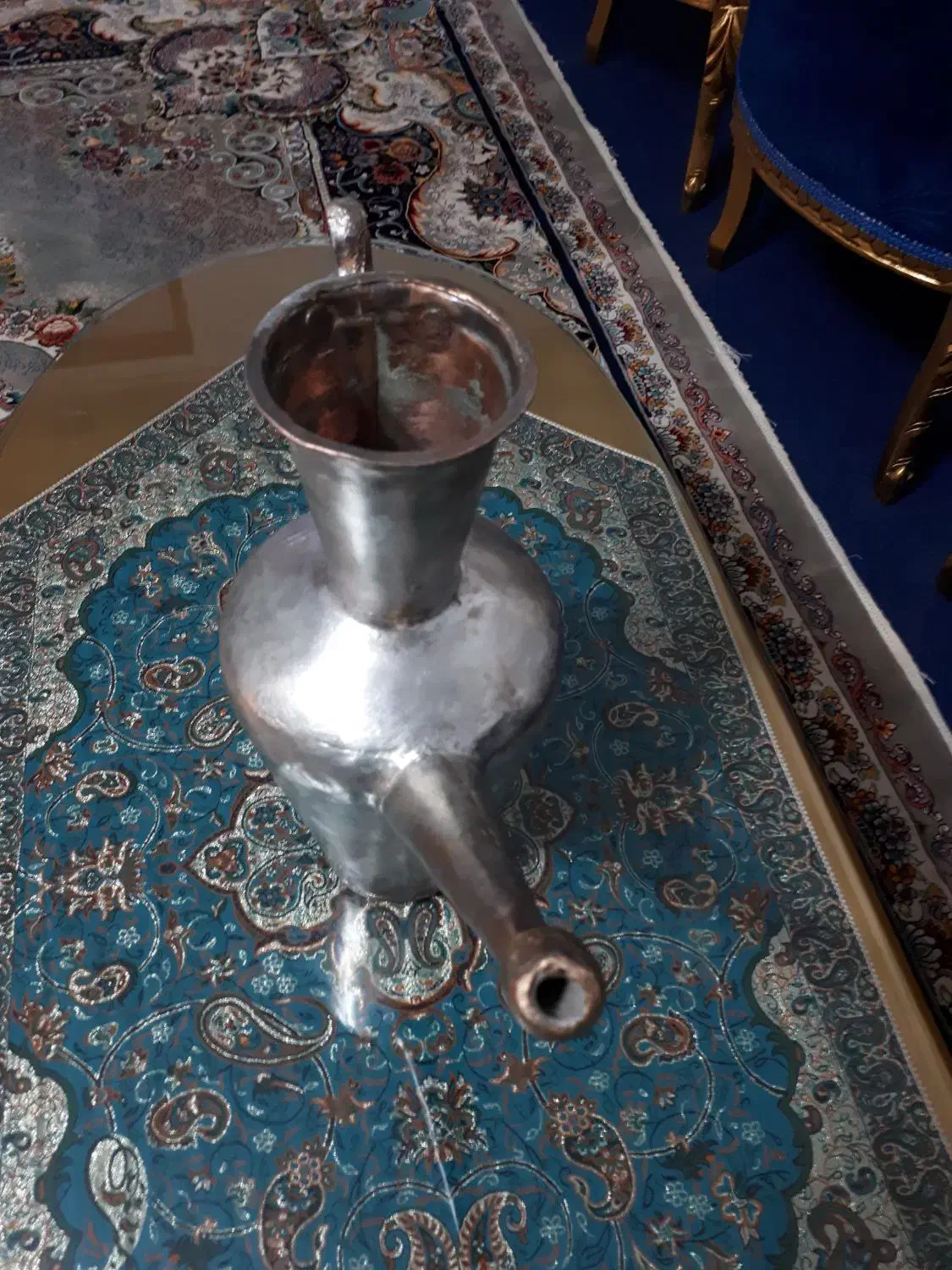 افتابه مسی قدیمی|کلکسیون اشیاء عتیقه|بیرجند, |دیوار