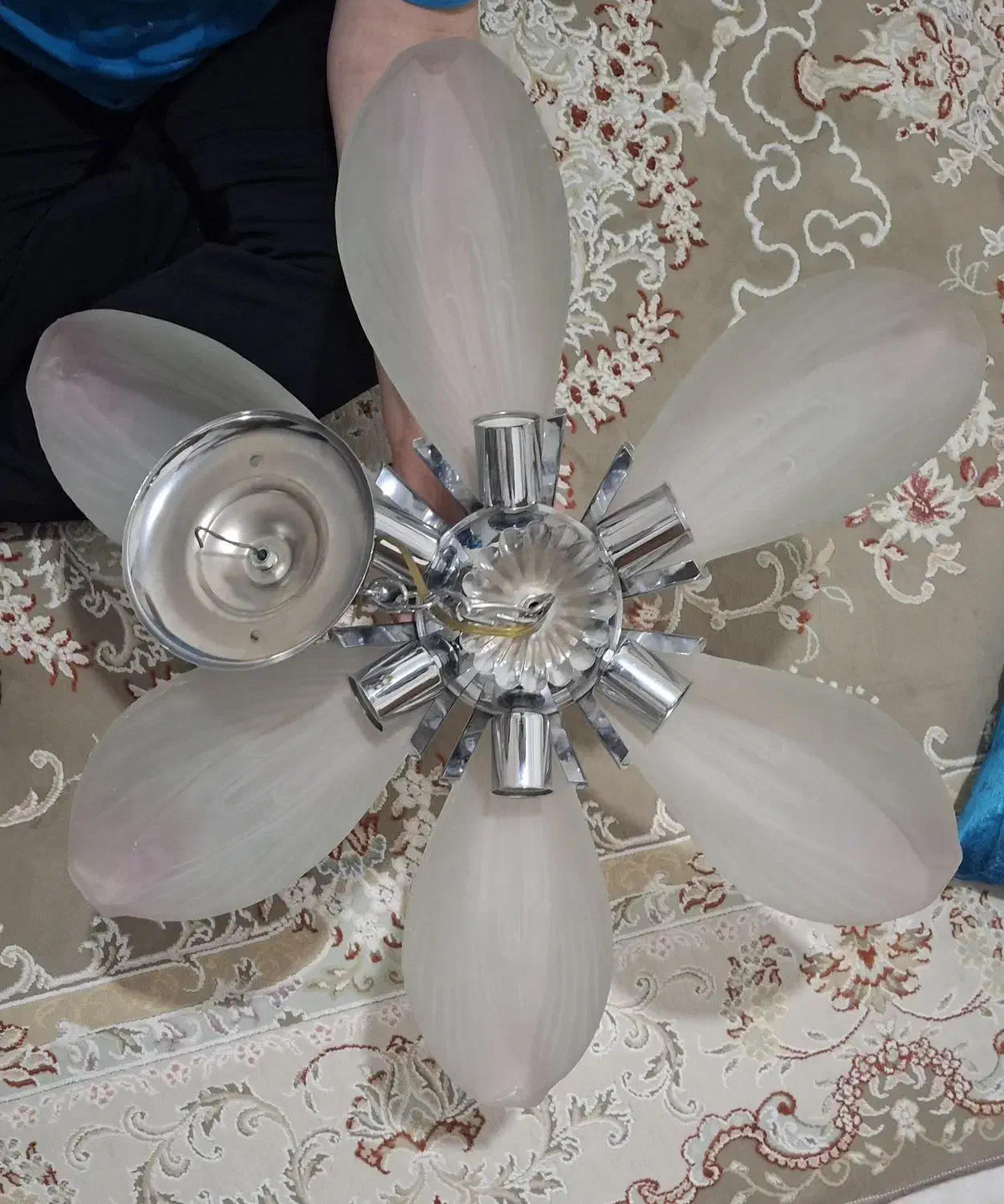 لوستر شیشه ای|لوستر و چراغ آویز|تهران, فلاح|دیوار