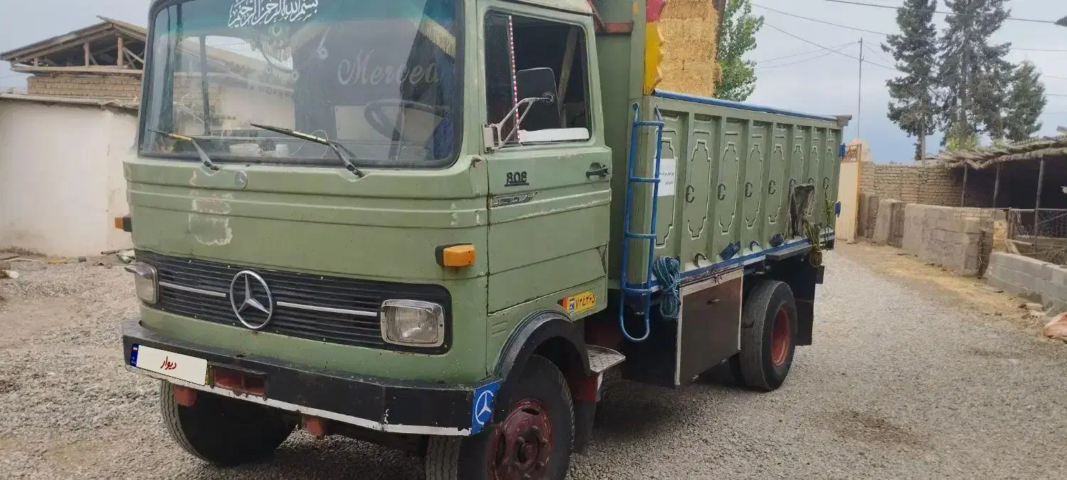 خاور مدل 72 بنز 808|خودرو سنگین|کاغذکنان, |دیوار