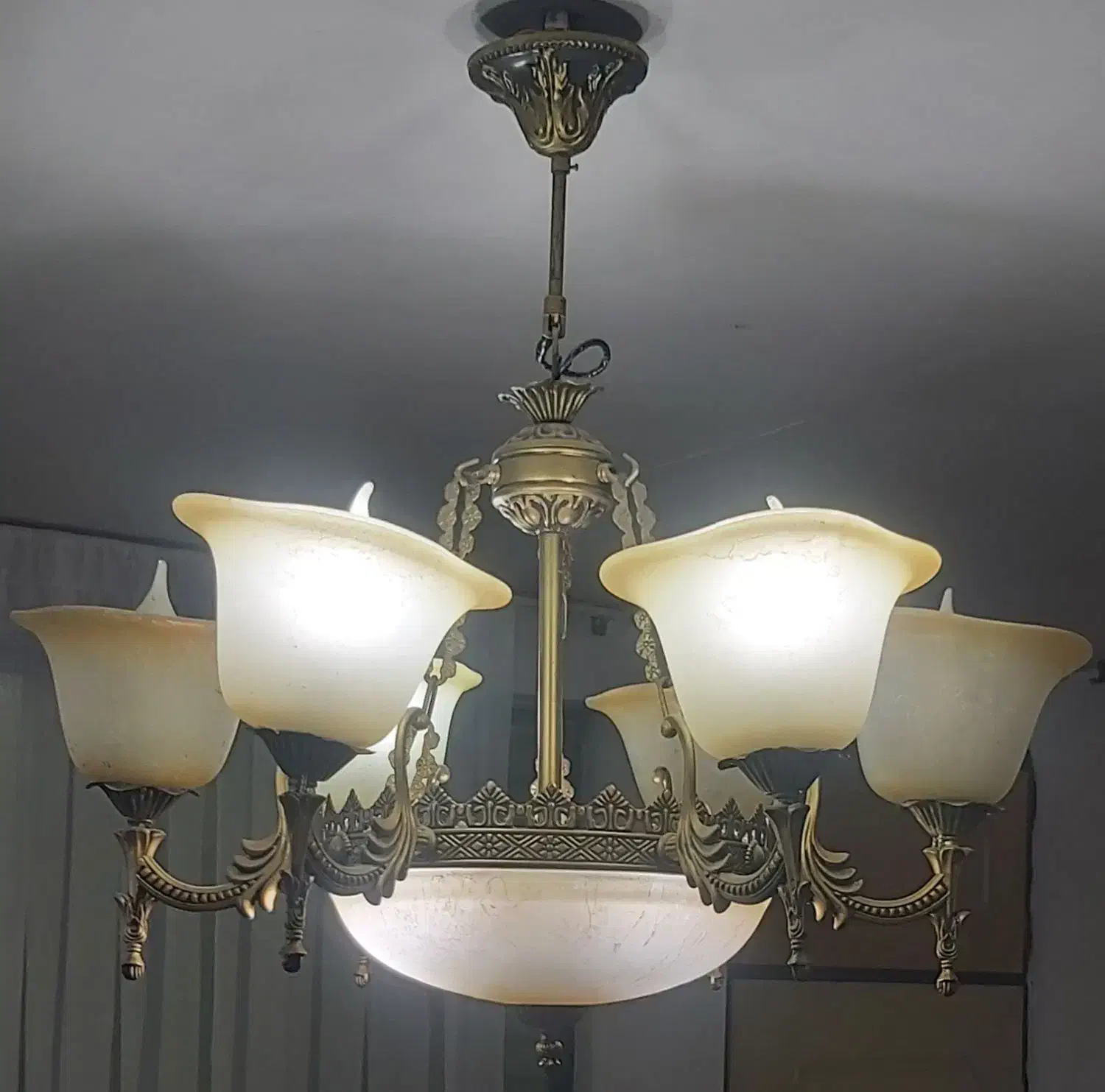 لوستر|لوستر و چراغ آویز|فشاپویه, |دیوار