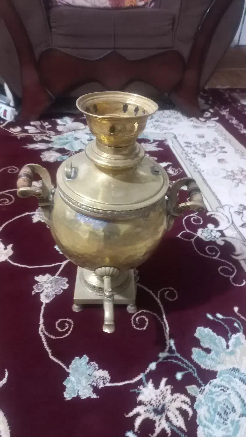 سماور زغالی سالم|کلکسیون اشیاء عتیقه|رامیان, |دیوار