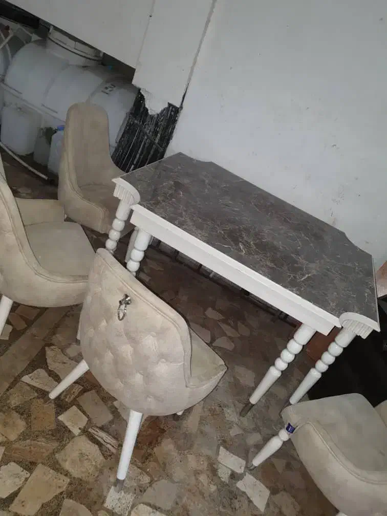 میز ناهارخوری طرح ماربل|میز و صندلی غذاخوری|رشت, نظری|دیوار