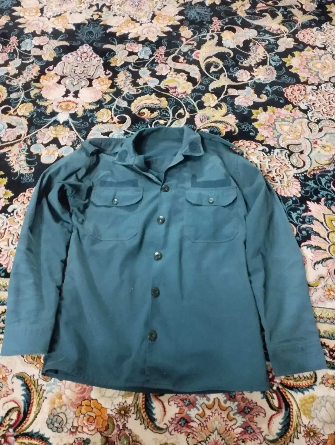 لباس کار برزنتی سرمه ای در حد نو مناسب برای کار|لباس|بابل, |دیوار