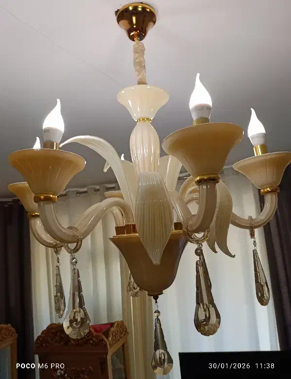 لوستر ۶ شاخه|لوستر و چراغ آویز|کرج, المهدی|دیوار