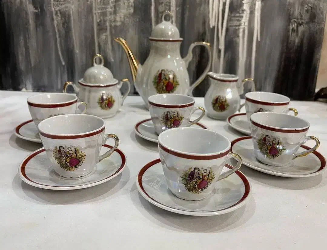 سرویس قهوه خوری دنسی|کلکسیون اشیاء عتیقه|جغتای, |دیوار