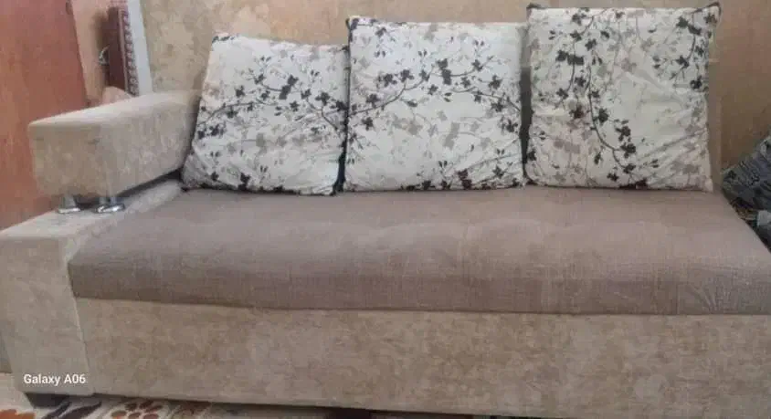 مبل 7 نفره ال کاملا سالم|مبلمان خانگی و میز عسلی|فیروزآباد (فارس), |دیوار