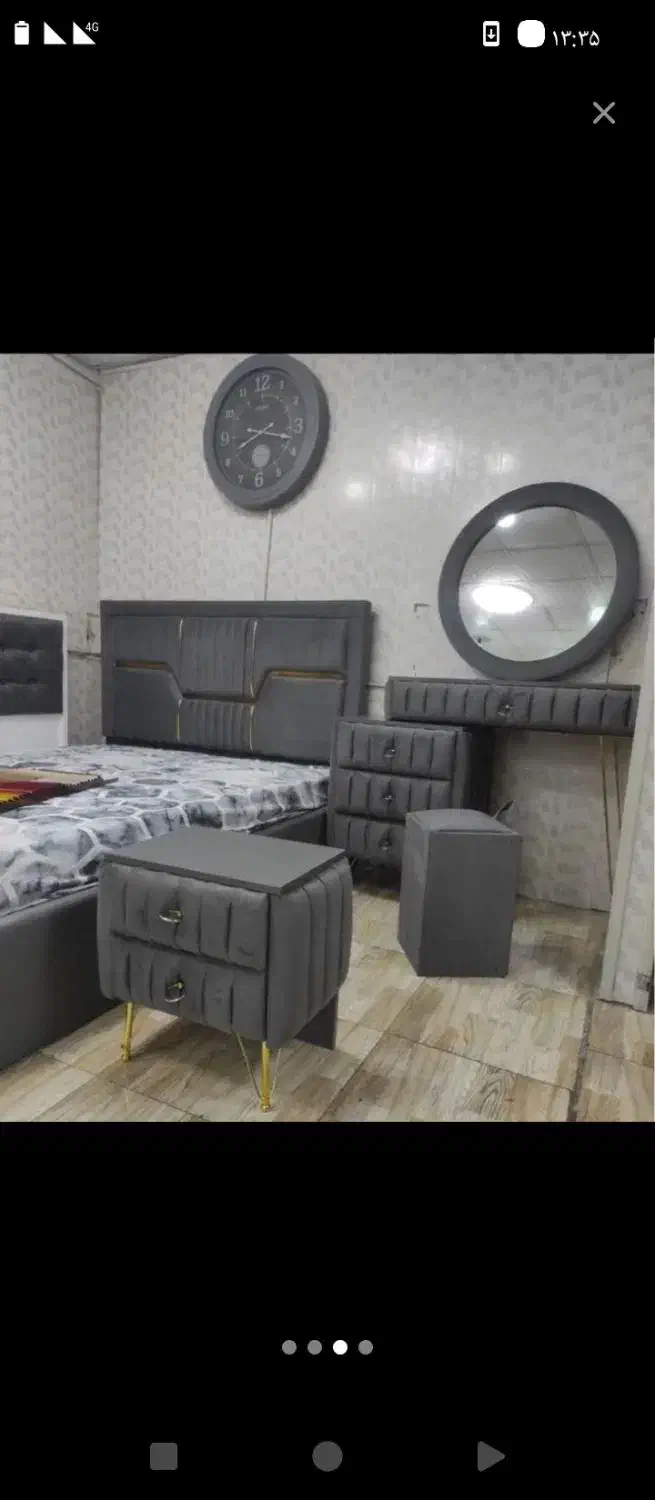 سرویس خواب تمام پارچه پاچلاقی|تخت و سرویس خواب|تبریز, |دیوار