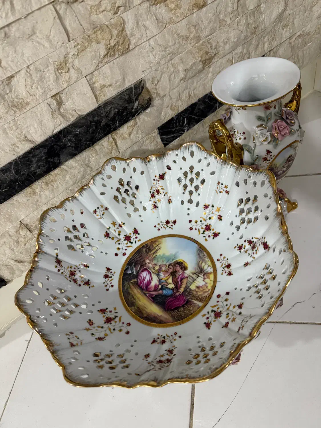 گلدون و جامیوه ای بزرگ نونونو|صنایع دستی و سایر لوازم تزئینی|تهران, هفده شهریور|دیوار