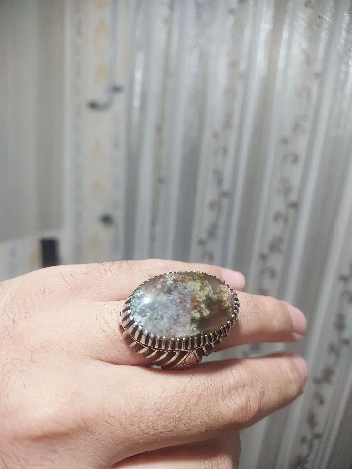 انگشتره نقره|جواهرات|گالیکش, |دیوار