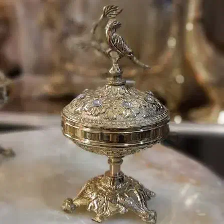 ۲عدد قندان بلبل برنزی|صنایع دستی و سایر لوازم تزئینی|پارسآباد, |دیوار