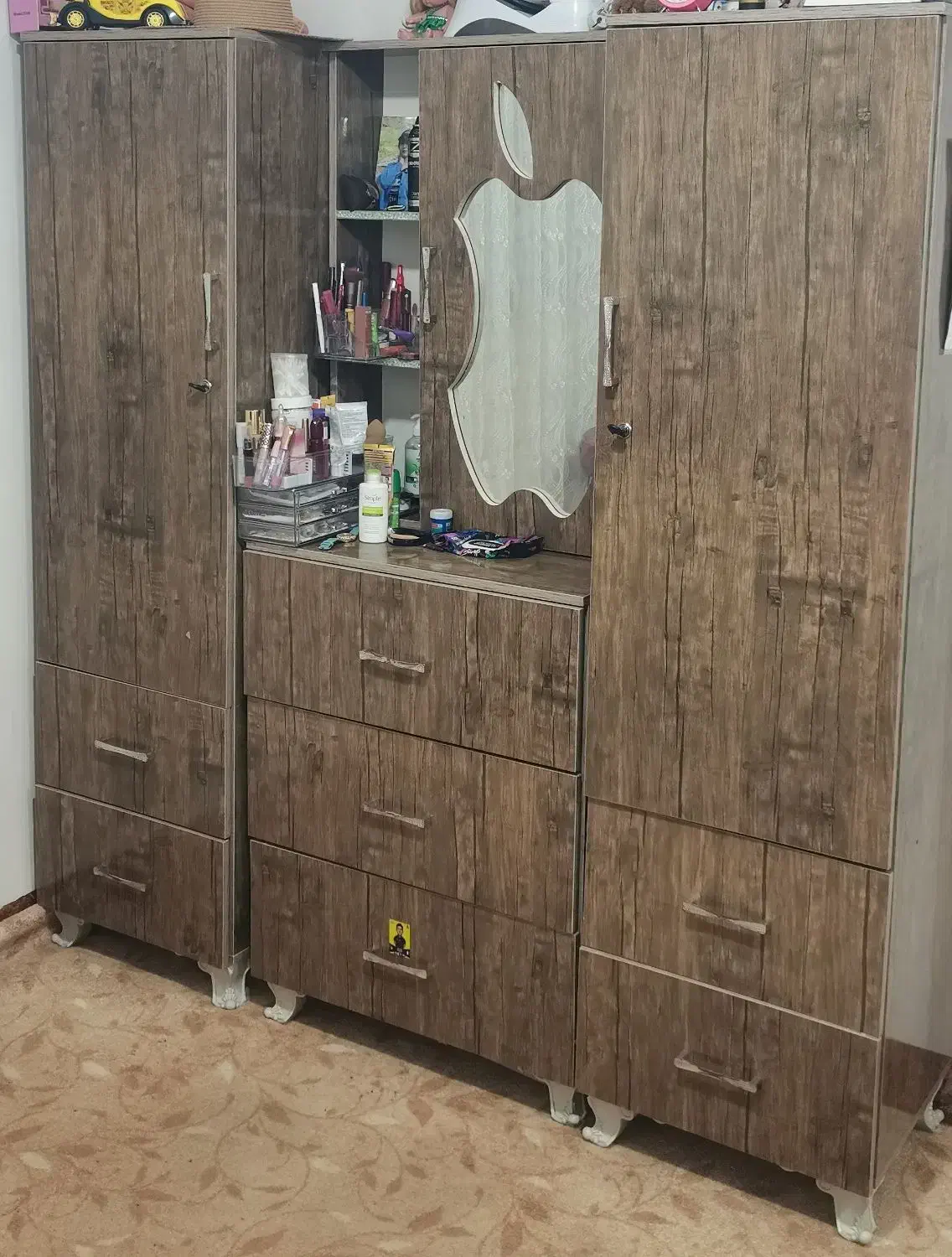 کمدسه تیکه|جاکفشی، کمد، دراور|بانه, |دیوار