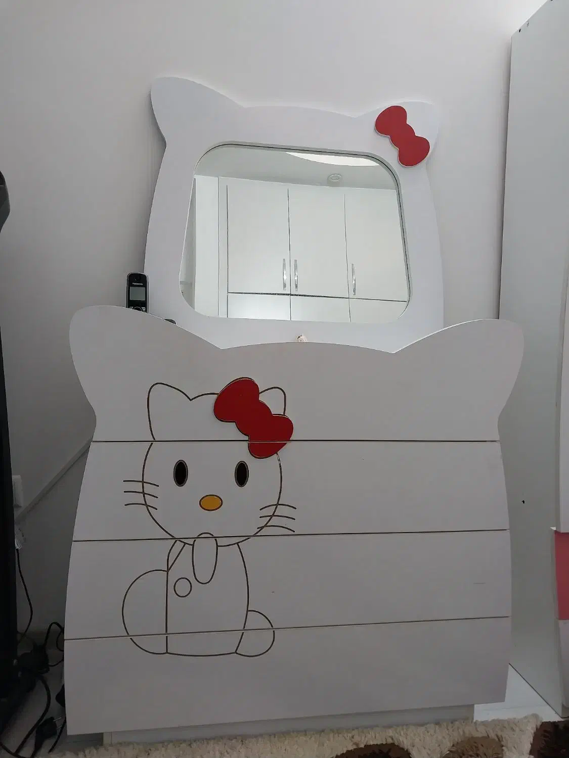 کمد و دراور کودک کیتی|تخت و صندلی بچه|نیشابور, مسکن مهر نور|دیوار