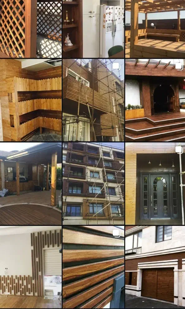 خدمات چوب ترمو ، روفگاردن ، نما ساختمان|خدمات پیشه و مهارت|تهران, جردن|دیوار