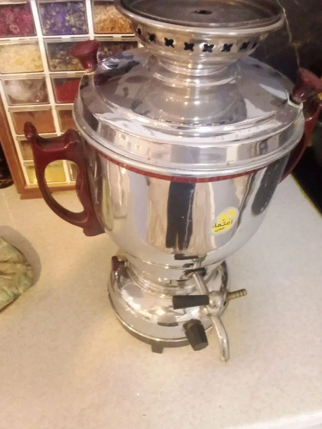 سماور گازی سالم ولوله هواکش الومینیومی|سماور، چایساز، قهوهساز|مشهد, ایثارگران|دیوار