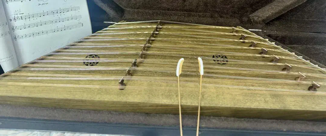 سنتور چیتگر|سازهای سنتی|قائم‌شهر, |دیوار