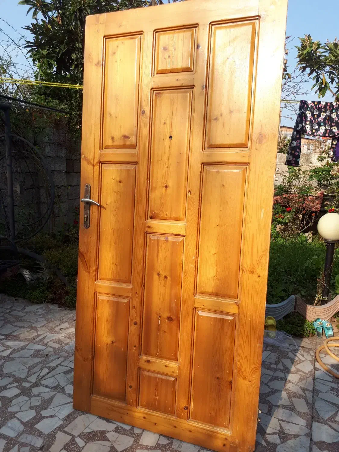 درب واحد، چوبی، نراد،درب منزل،درب ورودی|مصالح و تجهیزات ساختمان|خرمآباد (تنکابن), |دیوار