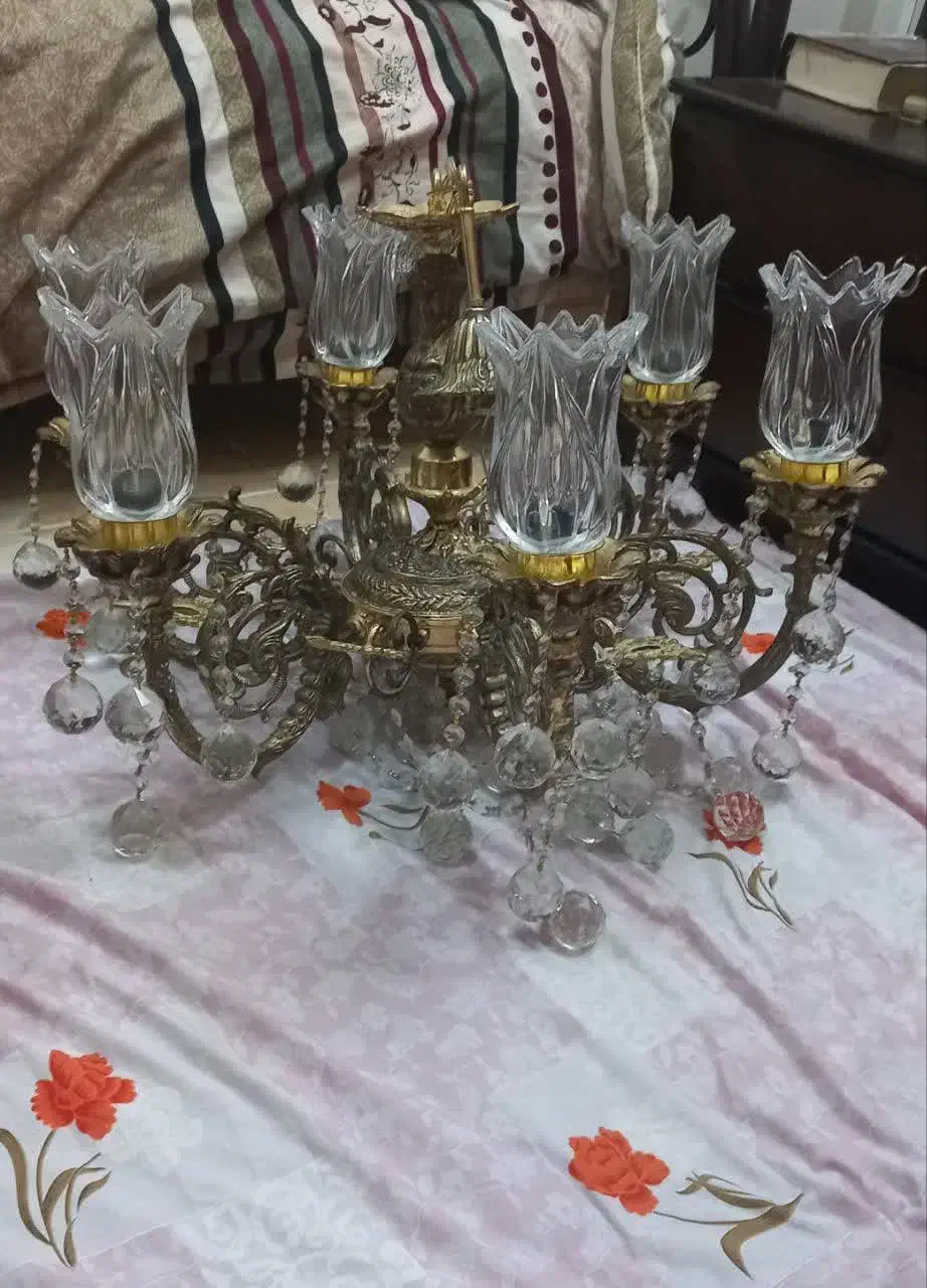 یک جفت لوستر ۶ شاخه|لوستر و چراغ آویز|قم, سعادتی|دیوار