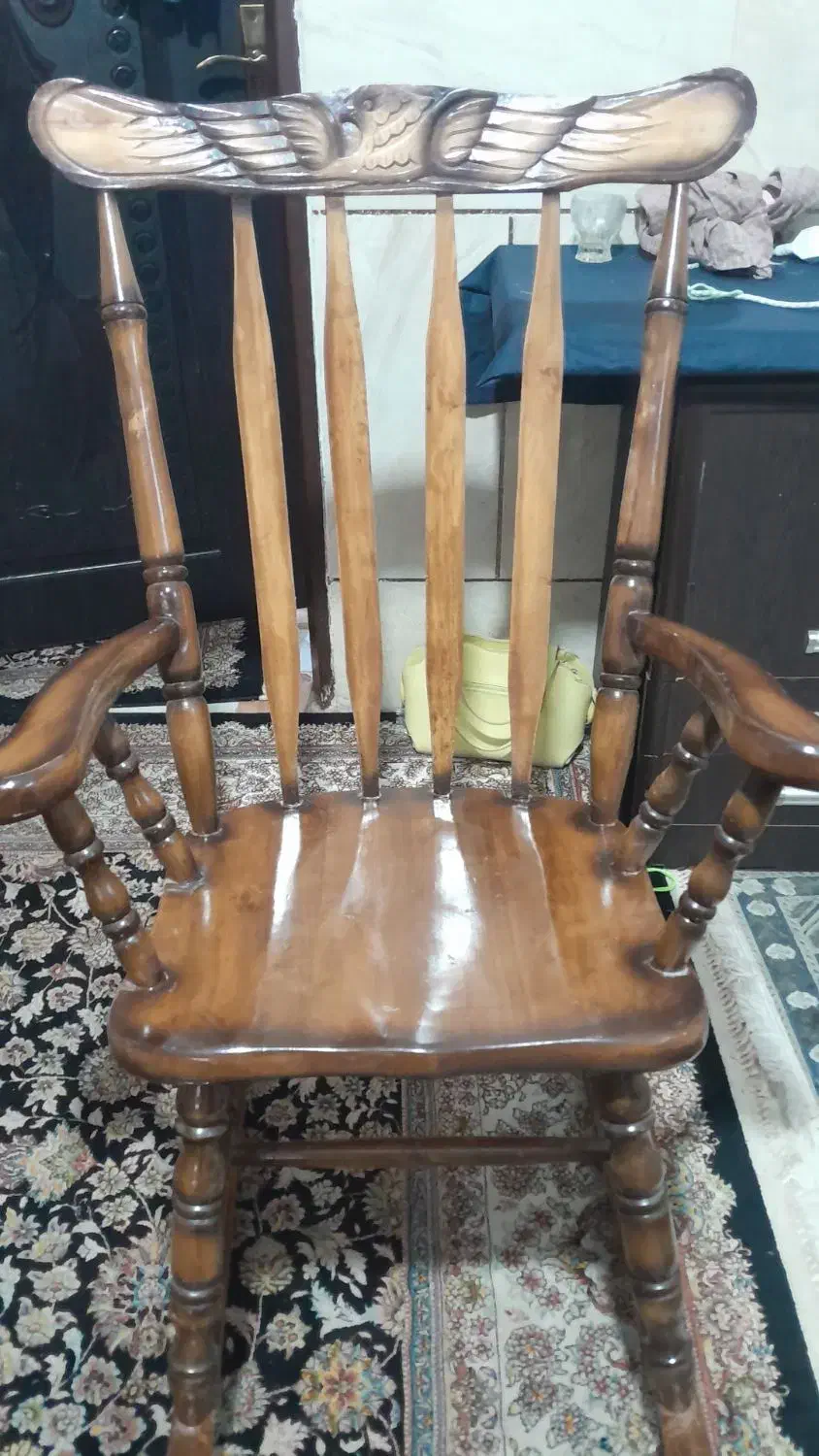 صندلی راک ریلکسی چوب|مبلمان خانگی و میز عسلی|میناب, |دیوار