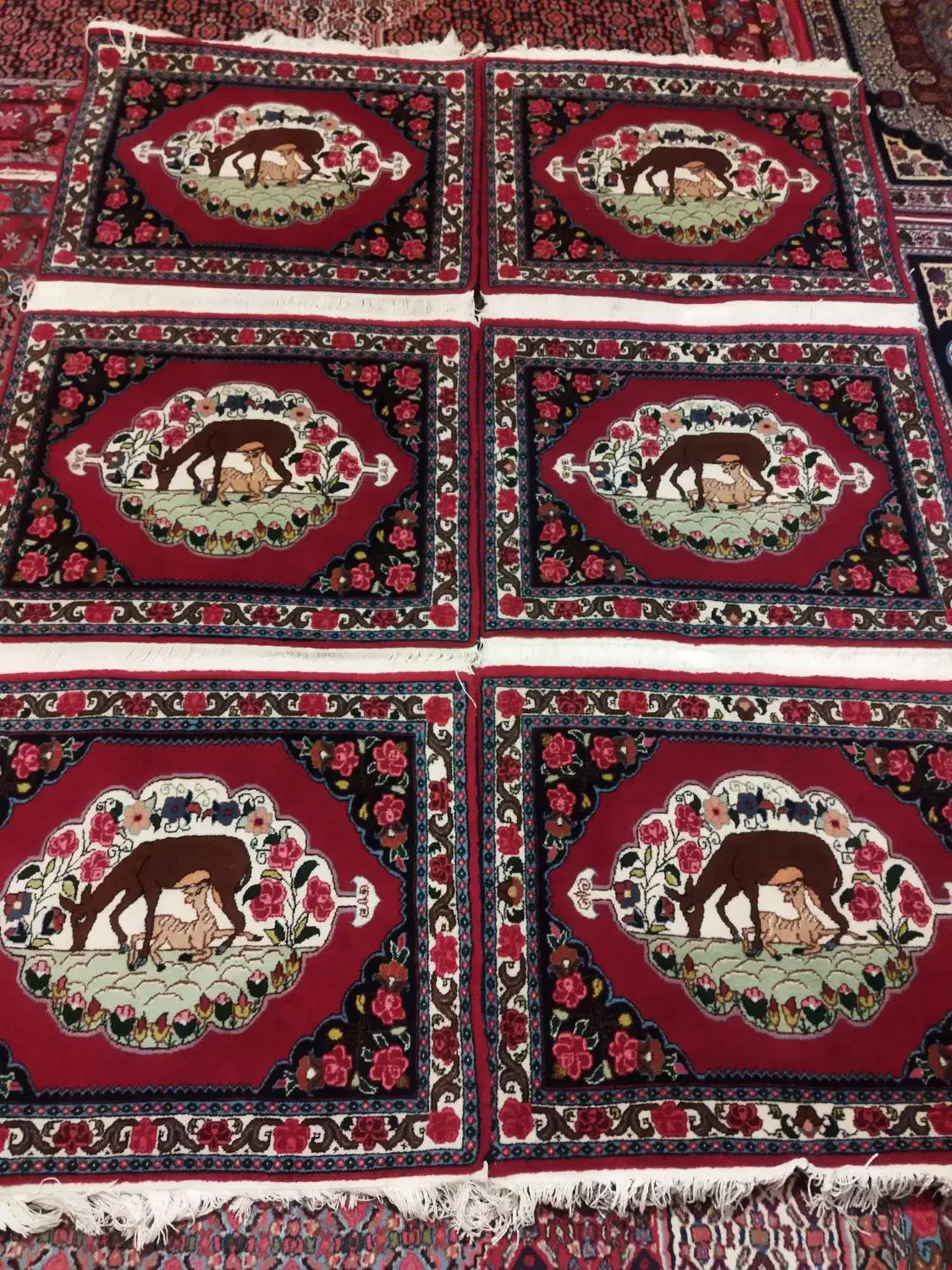 پشتی دست باف شش عدد|پشتی|سنندج, |دیوار