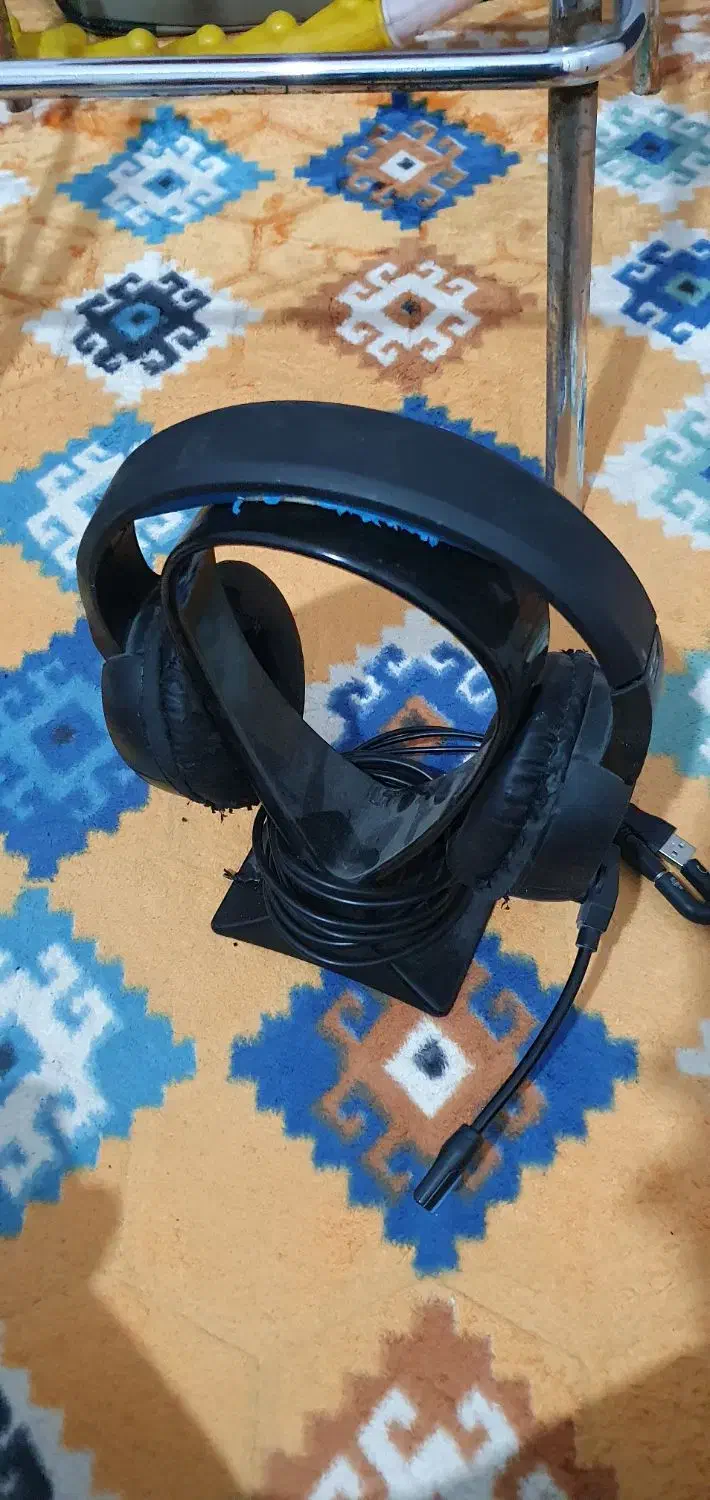 هدست با پایه hp اچ پی. میکروفن دار|قطعات و لوازم جانبی رایانه|آبادان, |دیوار