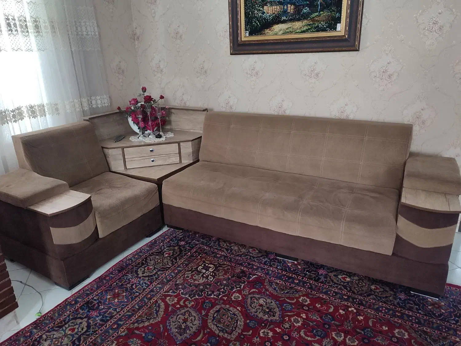 مبل راحتی ۸ نفره|مبلمان خانگی و میز عسلی|تهران, سنگلج (شاپور)|دیوار