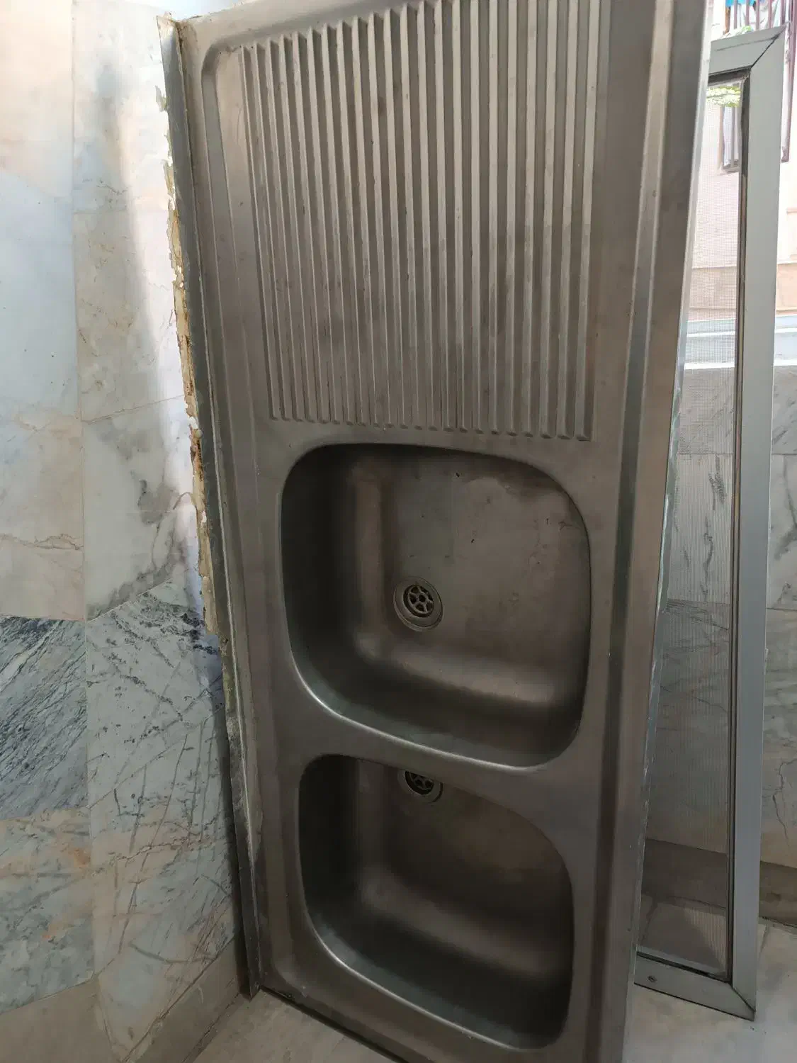 سینک دوقلو جنس ضخیم|مصالح و تجهیزات ساختمان|تهران, هفت چنار|دیوار