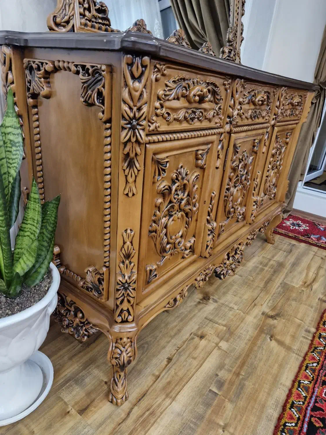 آینه کنسول|بوفه، ویترین، کنسول|تبریز, |دیوار