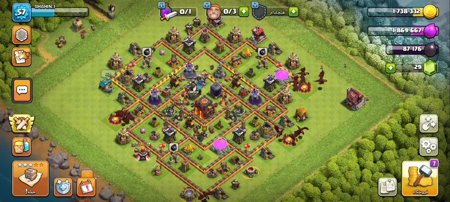 اکانت کلش تان ۱۴.۱۶.۱۰|کنسول، بازی ویدئویی و آنلاین|سنگر, |دیوار