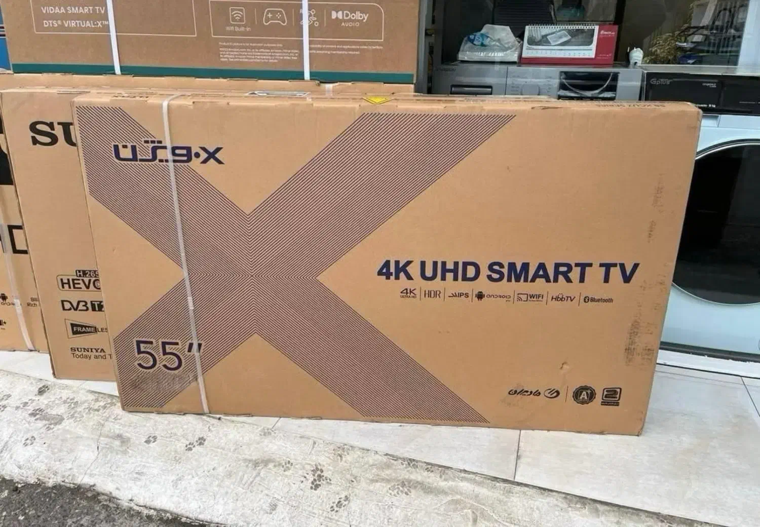 تلویزیون ۵۵ ایکس ویژن سریXYU با اقساط۱۲ماهه|تلویزیون و پروژکتور|رشت, یخسازی|دیوار