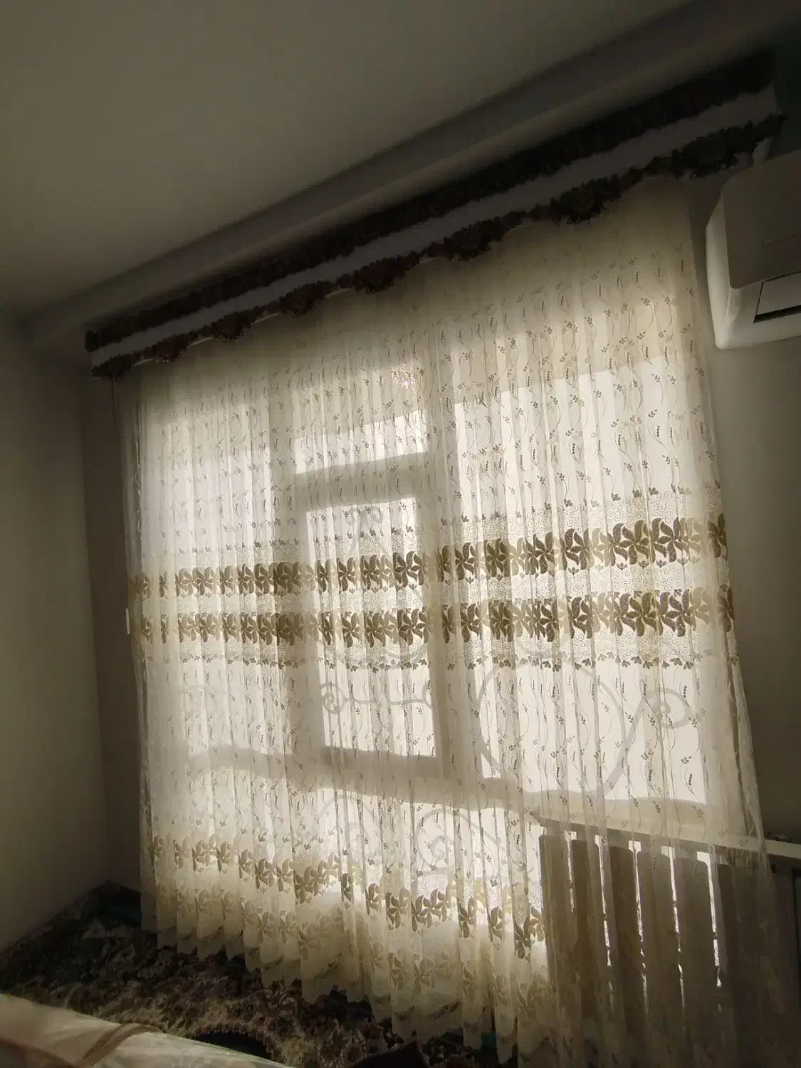 پرده با کتیبه|پرده، رانر، رومیزی|ساوه, |دیوار