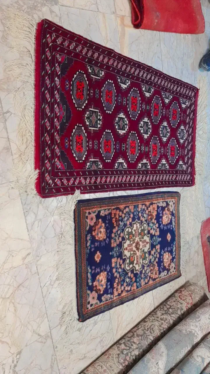 4 عدد قالیچه کوچیک و قالی دستبافت ۱۲ متری|فرش|مشهد, شهید معقول|دیوار