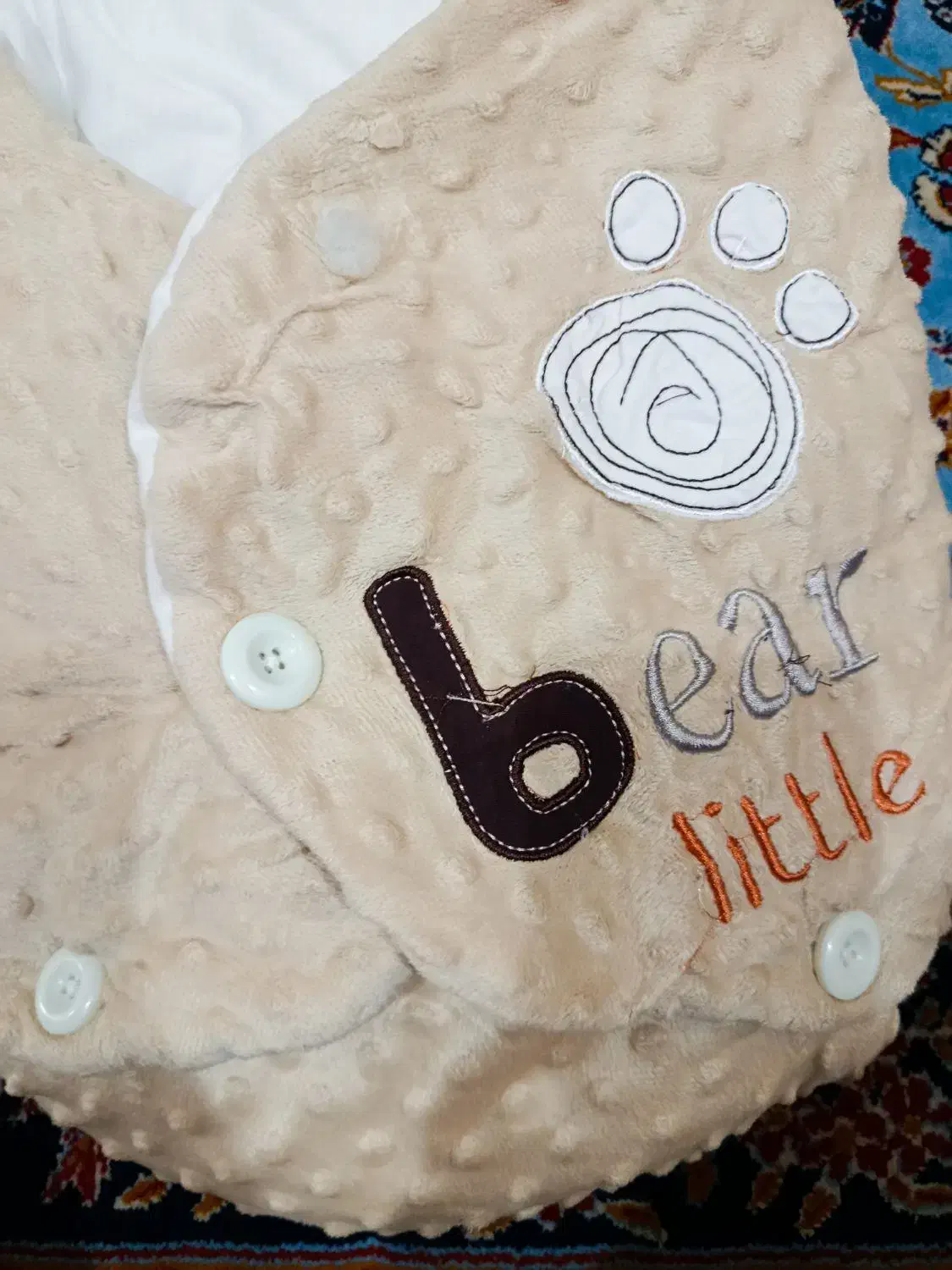 پتو دور پیچ نوزاد|رختخواب، بالش، پتو|اهواز, شهرک حفاری|دیوار