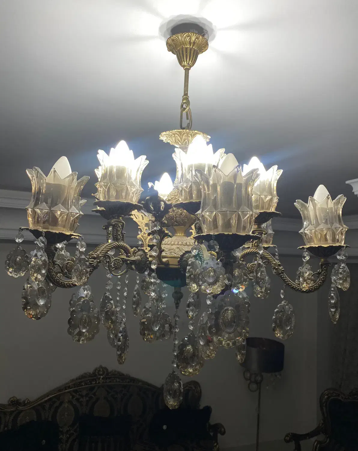 لوستر برنز|لوستر و چراغ آویز|تهران, آزادشهر|دیوار