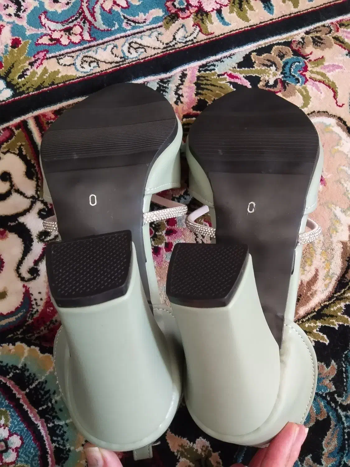 کفش سبز سایز 40پاشنه بلند بسیار زیبا|کیف، کفش، کمربند|محمدیه-قزوین, |دیوار