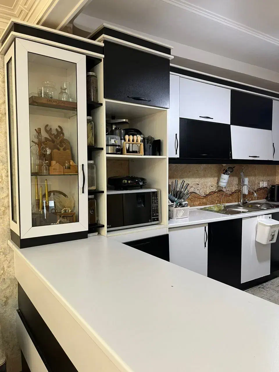 کابینت آشزخانه ملامینه دست دوم|مصالح و تجهیزات ساختمان|قشم, |دیوار