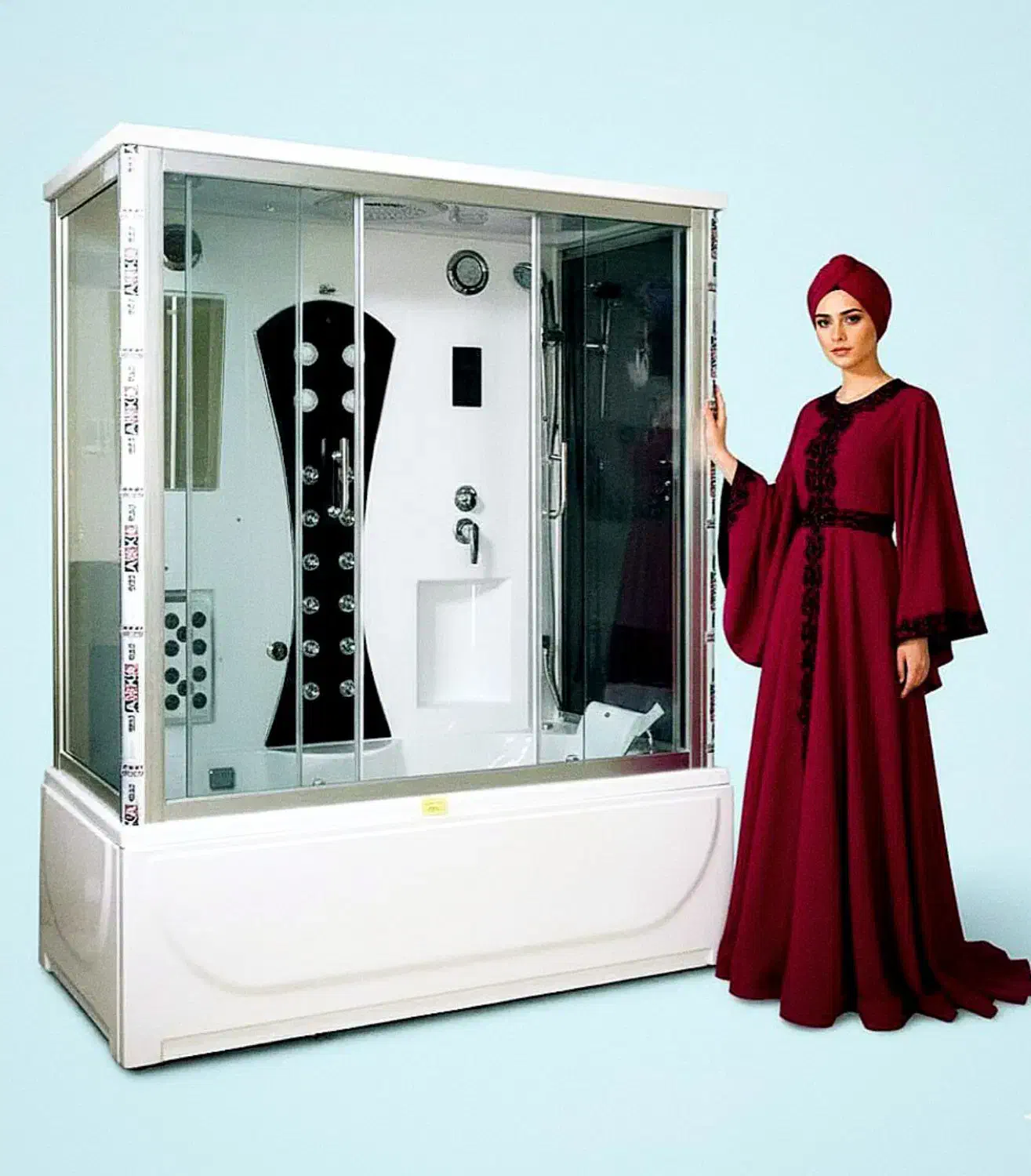 کابین دوش ویژه اهالی قشم با سونا بخار خشک جکوزی|لوازم حمام|درگهان, |دیوار