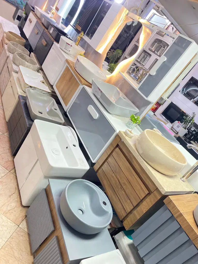 کارگاه ۲۰۰۰ روشویی کابینتی مدل سنگ طبیعی گرد|لوازم سرویس بهداشتی|تهران, تهرانسر شرقی|دیوار