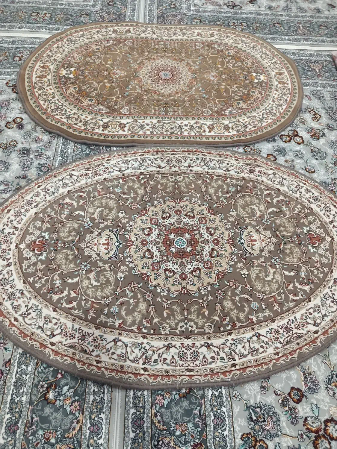 دوعدد قالیچه 700شانه اصل|فرش|مهاباد (آذربایجان غربی), |دیوار