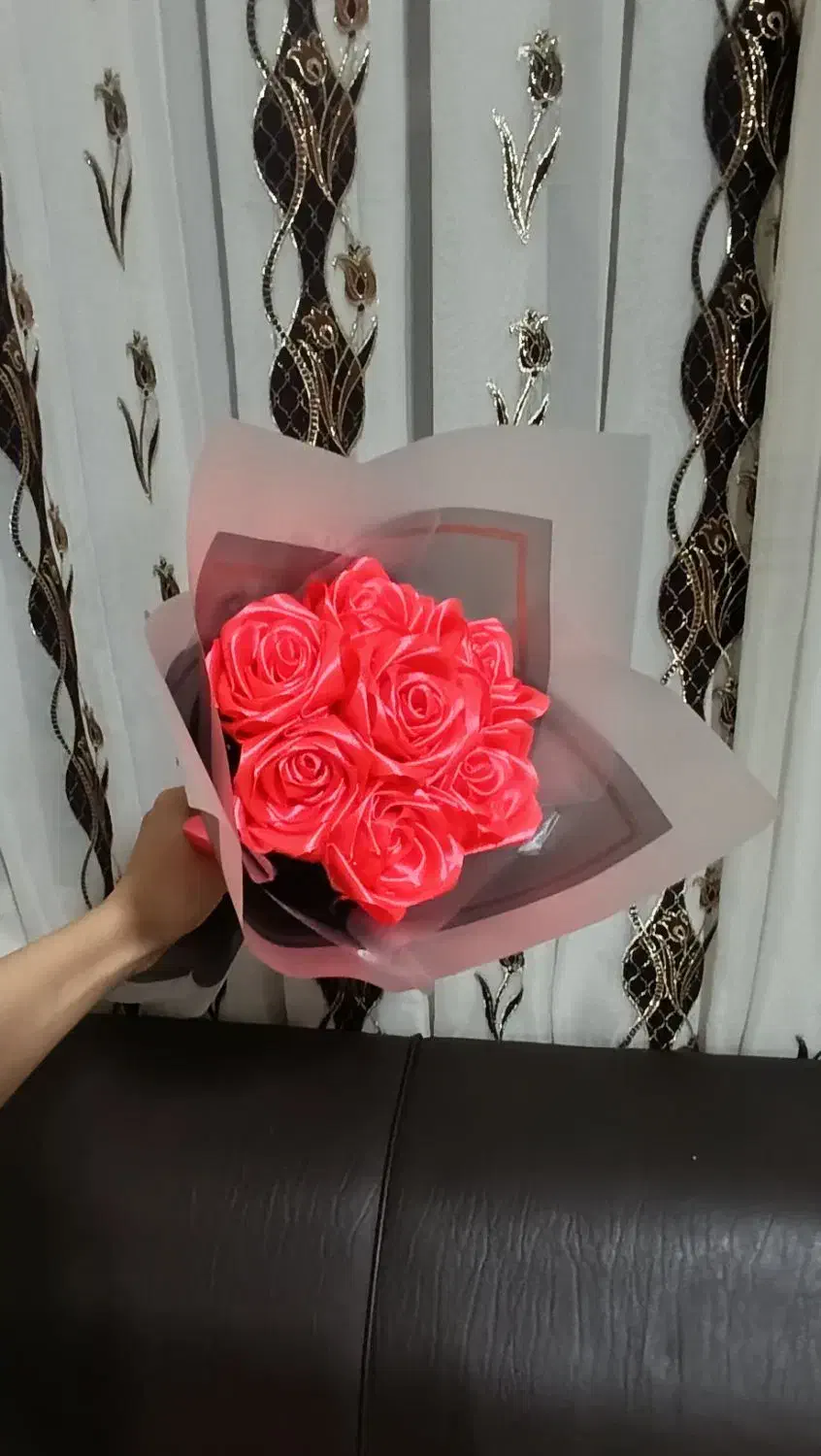 ربانی صورتی|گل مصنوعی|خاش, |دیوار