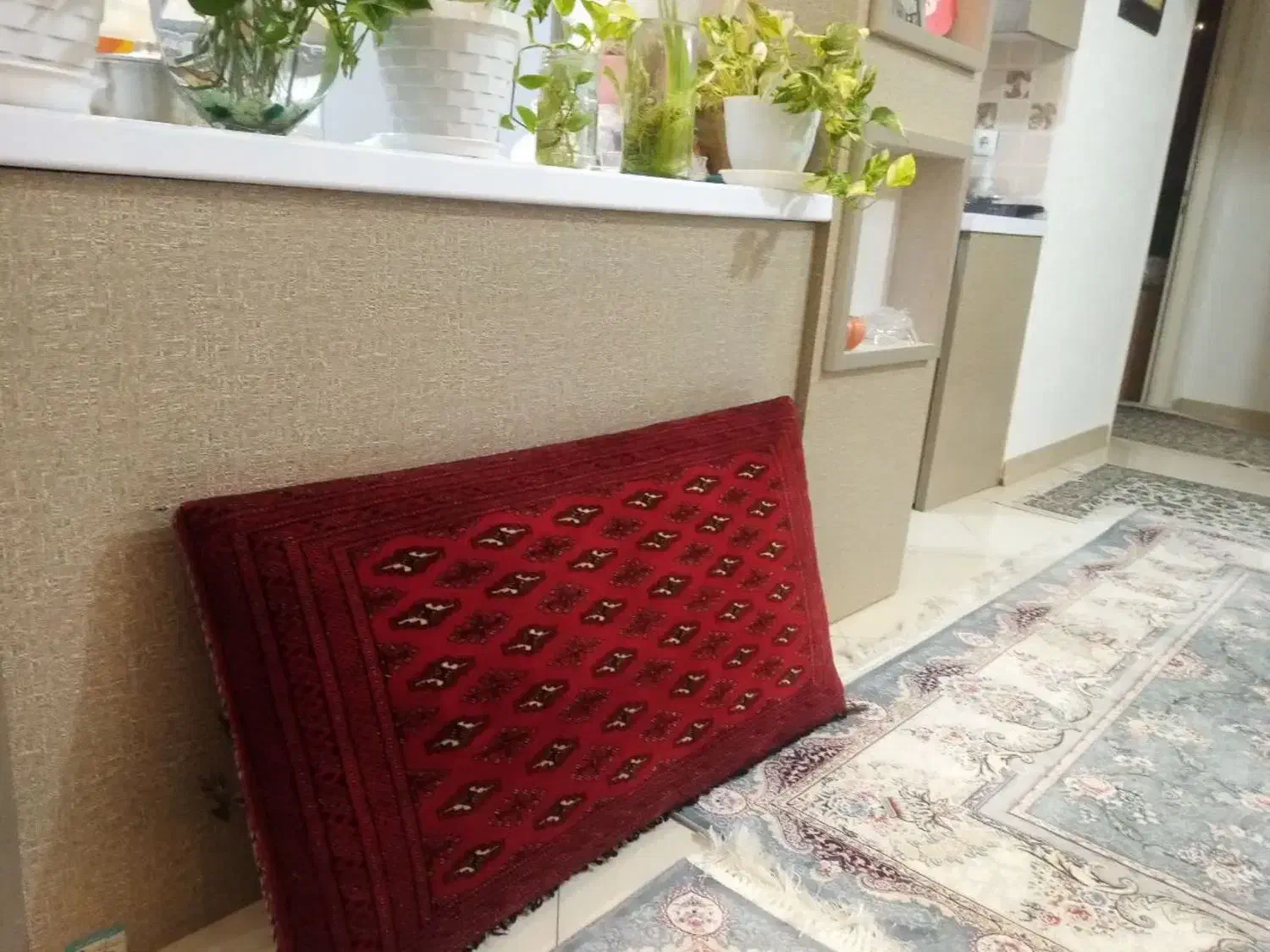 پشتی ترکمن اصل دستبافت مخصوص لم دادن شاهانه|پشتی|پردیس, فاز ۲|دیوار