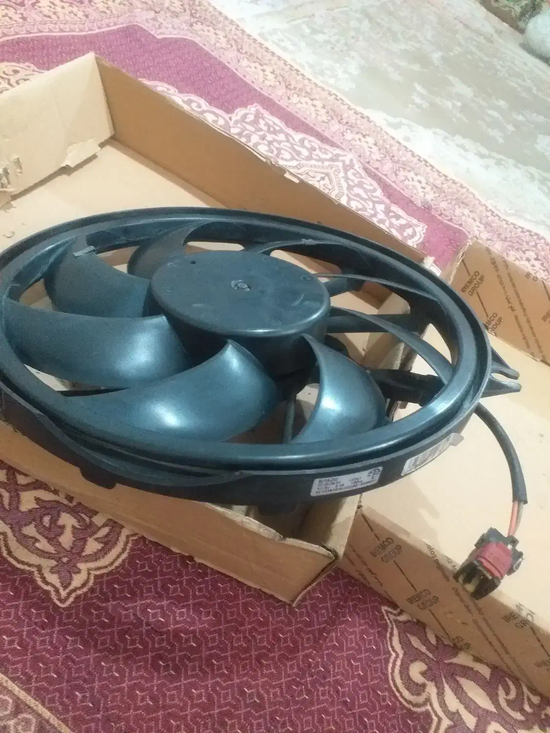 فن کامل رادیاتور موتور پژو ۲۰۶|قطعات یدکی و لوازم جانبی|مشکیندشت, |دیوار