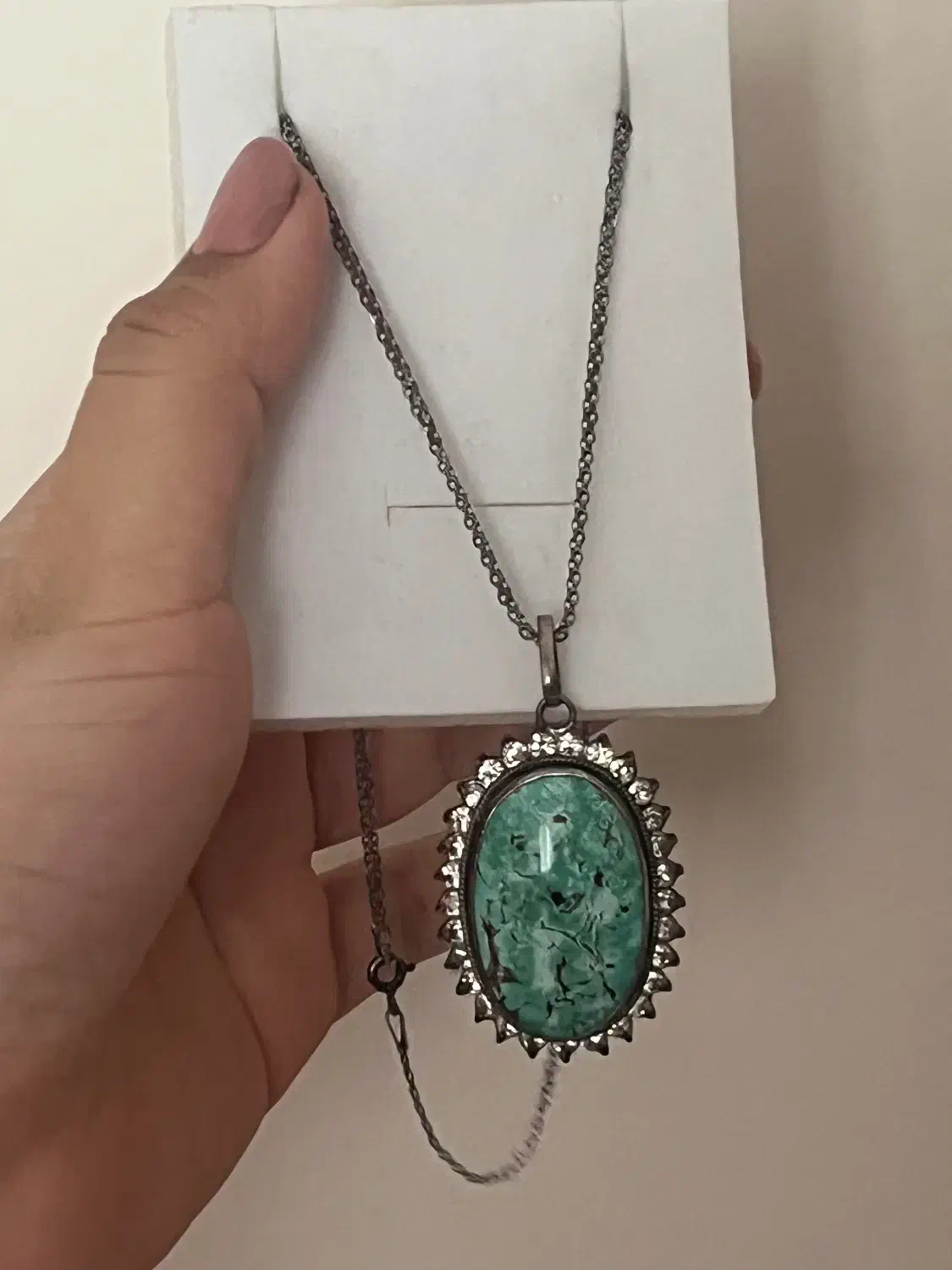 گردنبند فیروزه نمادار سنگ درشت|جواهرات|تهران, گیشا|دیوار