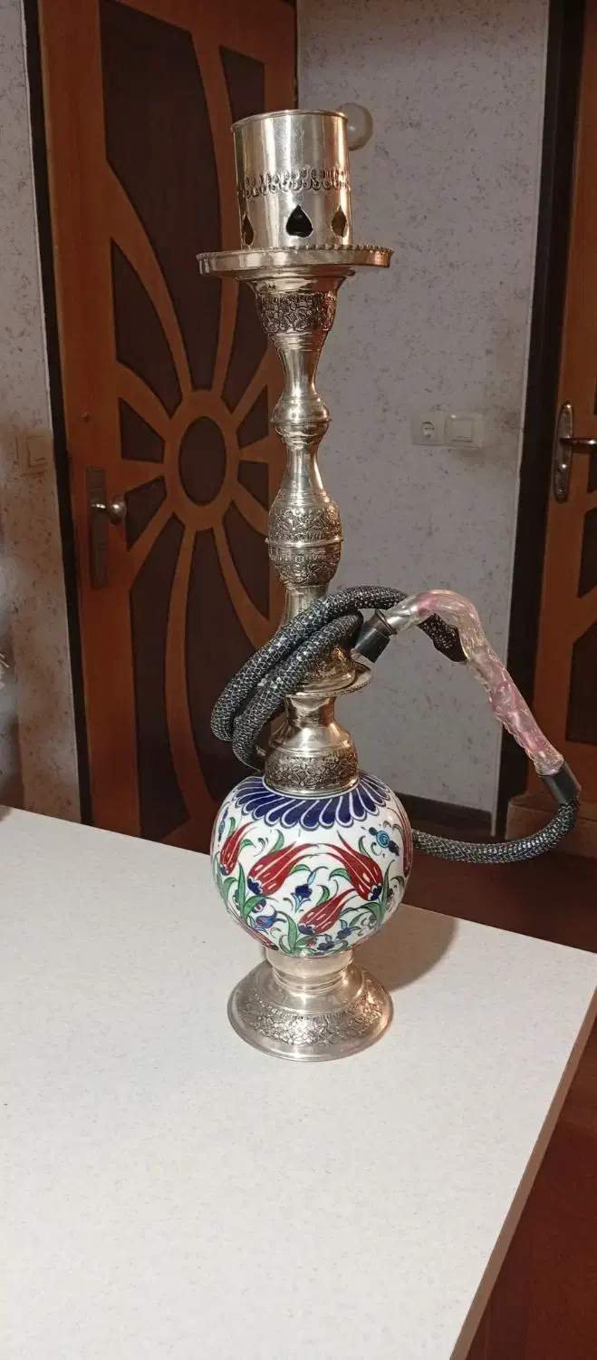 قلیان قدیمی|صنایع دستی و سایر لوازم تزئینی|اصفهان, ابر|دیوار